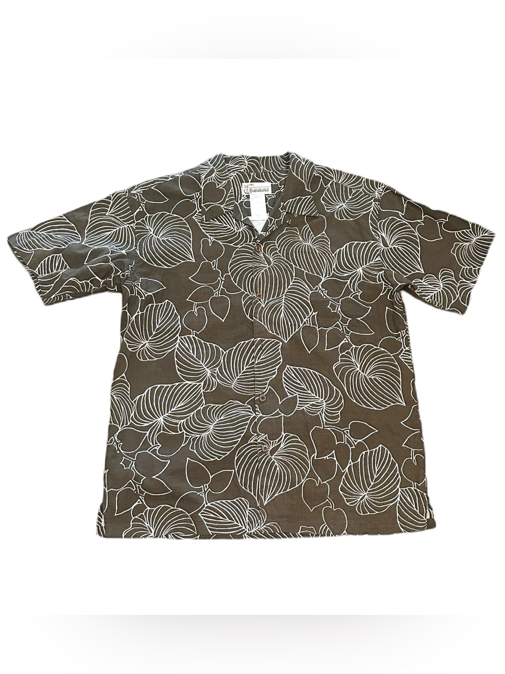Patagonia Pataloha Hawaiian Button Up Shirt 
Tropic Leaves Vacation Men’s Large
